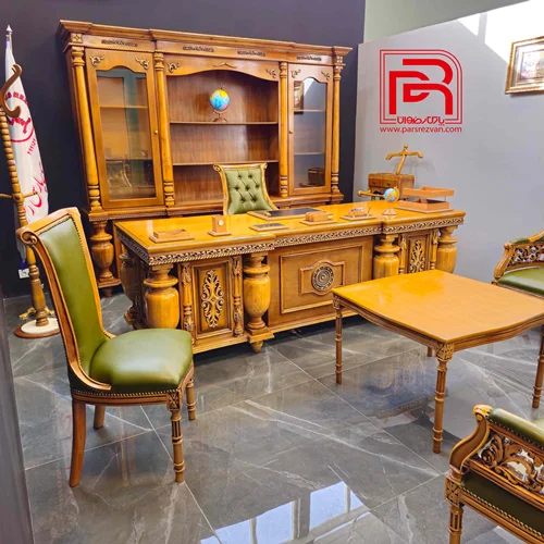 ست مدیریتی کلاسیک با میز مدیریتی کوروش